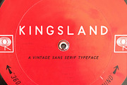 Kingsland | A Vintage Sans Serif, a Sans Serif Font by Jen Wagner Co (Thumbnail 1 of 5)