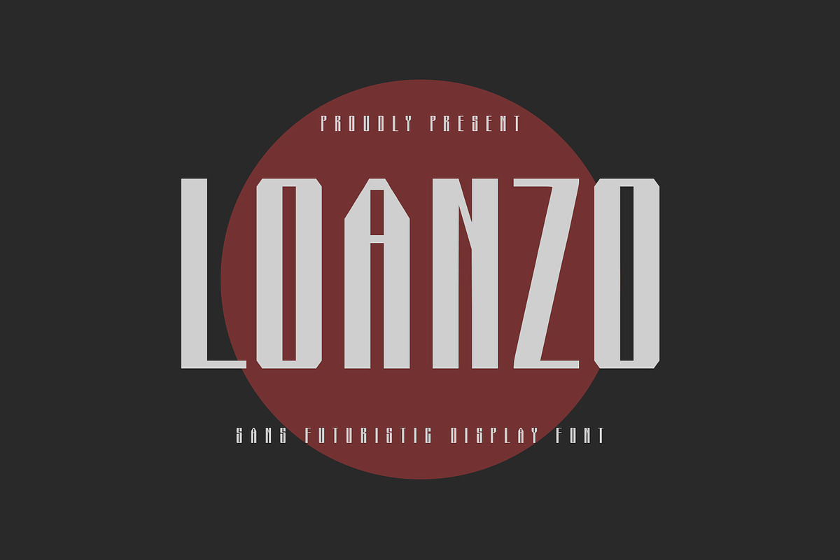 Loanzo Ultimate Futuristic Font, a Sans Serif Font by Maulana Creative (Photo 1 of 7)