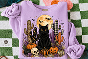 Black Cat Halloween PNG,Desert, a Seasonal Illustration by Libby Wishes (Thumbnail 1 of 3)