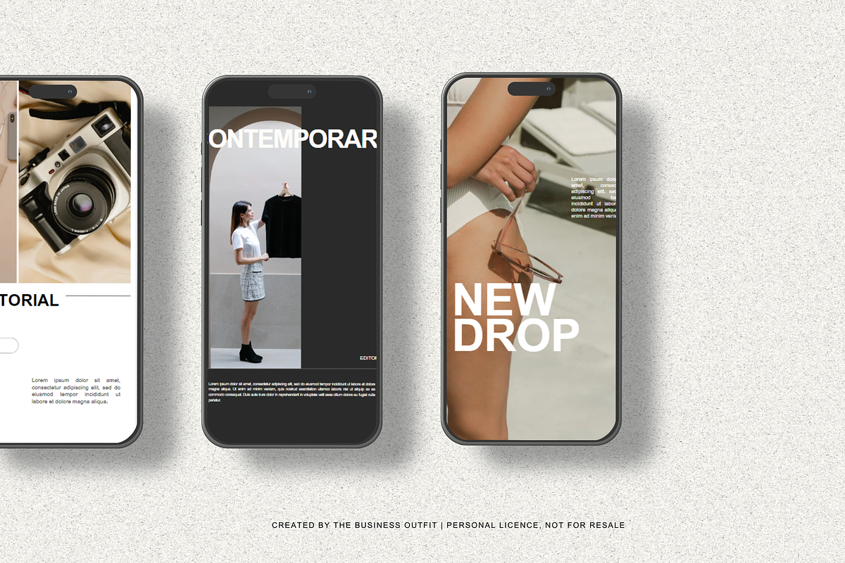 Bold Editorial Instagram Posts, a Social Media Template by thebusinessoutfit (Photo 7 of 11)