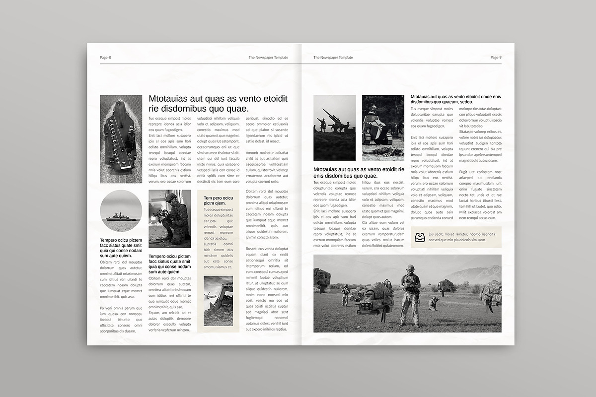 Daily Newspaper Template, a Brochure Template by E-Type (Photo 4 of 6)