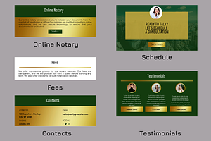 Notary Canva Website Template