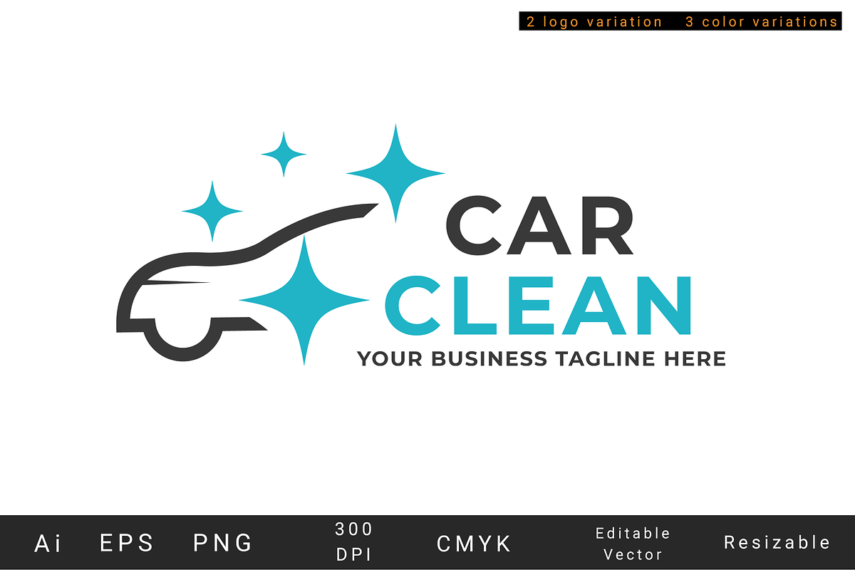 Car Clean/Wash/Service logo, a Branding & Logo Template by kamalrawat_gd (Photo 7 of 8)