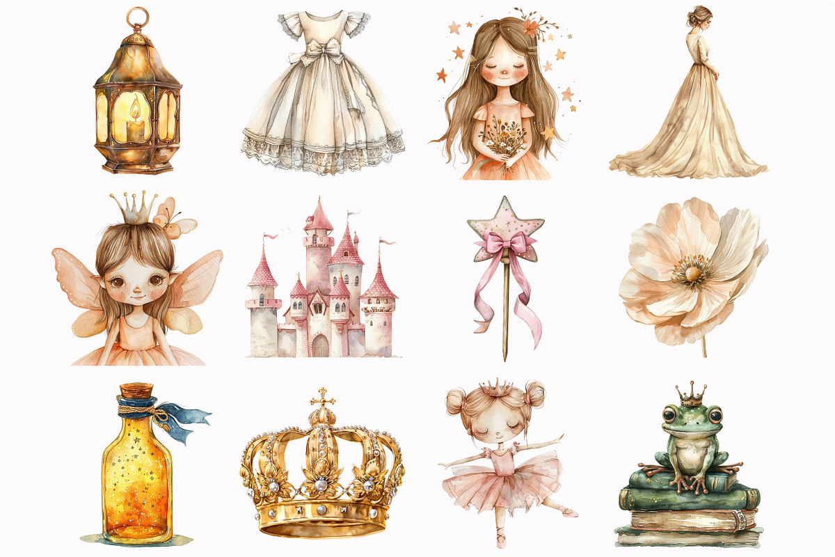 Neutra Princess Clipart, an Illustration by Design Market (Photo 4 of 5)