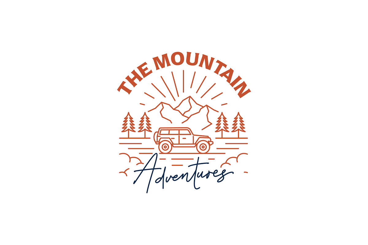 Holiday Mountain Trip Logo, a Branding & Logo Template by Signatoro (Photo 2 of 4)