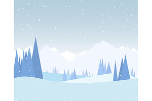 Winter Forest Illustration