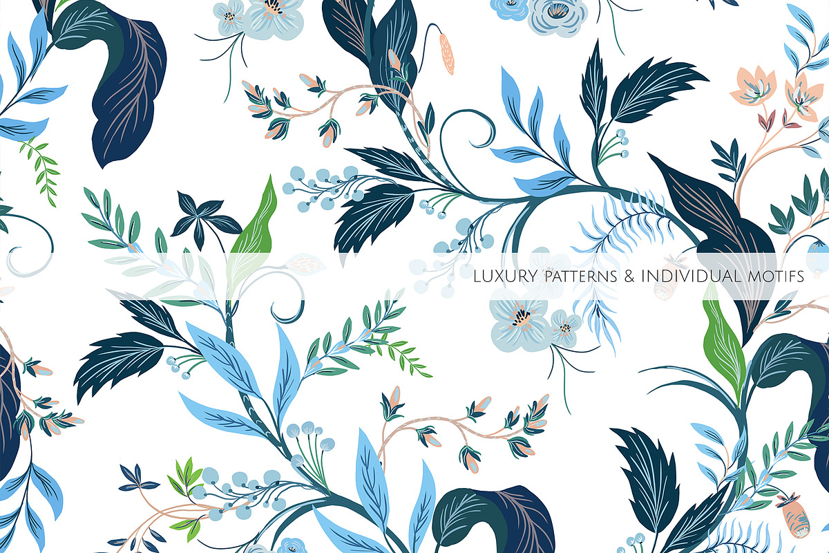 HILL GARDEN, Luxury Pattern design!, a Pattern Graphic by HannaStudio (Photo 4 of 9)
