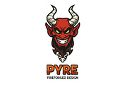Pyre Fireforged Demon Emblem logo, a Decorative Illustration by Izdihaar_Studio (Thumbnail 1 of 3)
