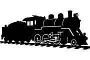 Steam locomotive and diesel train, a Transportation Illustration by jahid234 (Thumbnail 12 of 13)