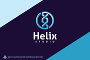 Helix DNA Logo Template, a Branding & Logo Template by Avartde Creative (Thumbnail 1 of 3)