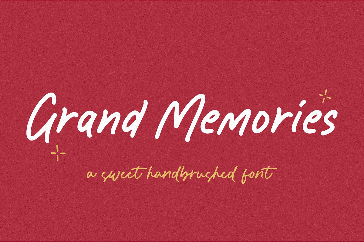 Grand Memories Font, a Script Font by Balpirick Studio (Photo 1 of 4)