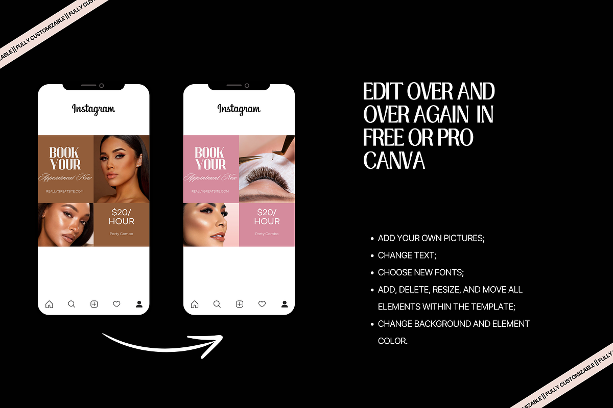 Brown Lash artist Instagram Template, a Social Media Template by My Template Studio (Photo 5 of 18)