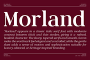 Morland – A Modern Elegant Serif, a Slab Serif Font by roomspace creative lab (Thumbnail 11 of 15)