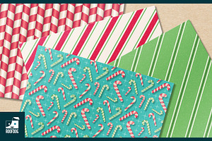 Candy Cane Stripe Digital Paper