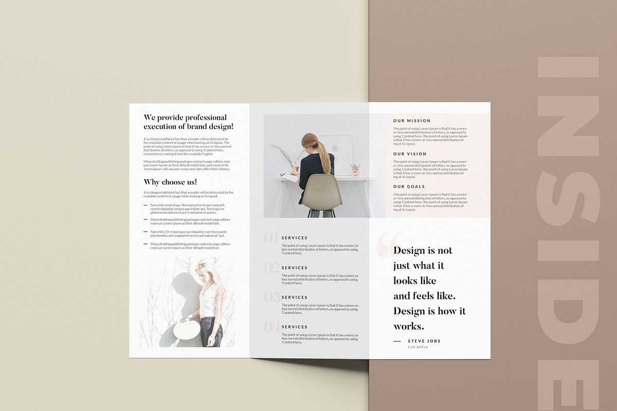 Profile trifold brochure, a Brochure Template by GraphicsEgg (Photo 3 of 4)