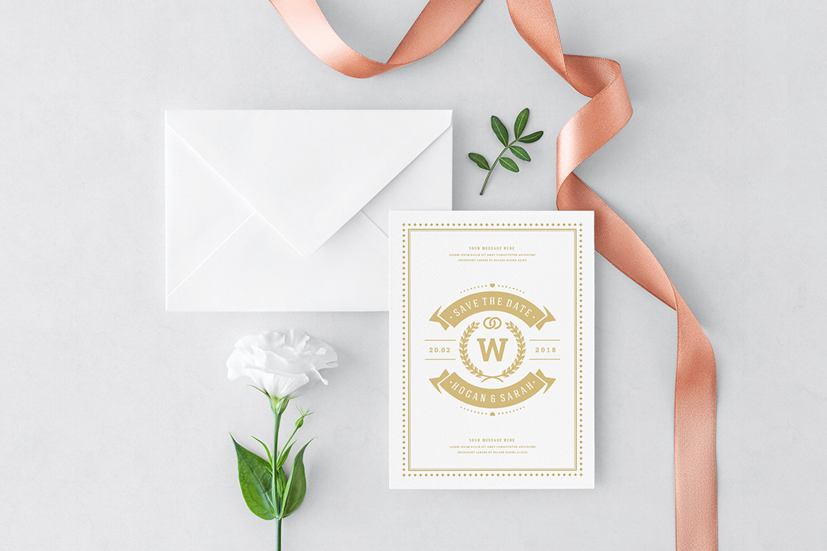 18 Wedding Logos and Badges, a Branding & Logo Template by Vasya Kobelev (Photo 5 of 10)