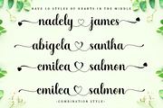 Holedan Heart Font, a Script Font by Bungletter (Thumbnail 4 of 9)