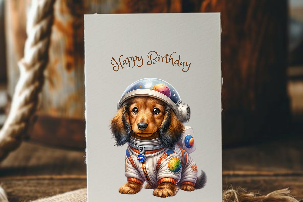 FUN PARTY DACHSHUND CLIPART PACK, an Animal Illustration by Daring Digies (Photo 7 of 7)