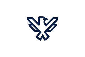 Modern eagle bird outline icon, a Branding & Logo Template by Vectorium Studio