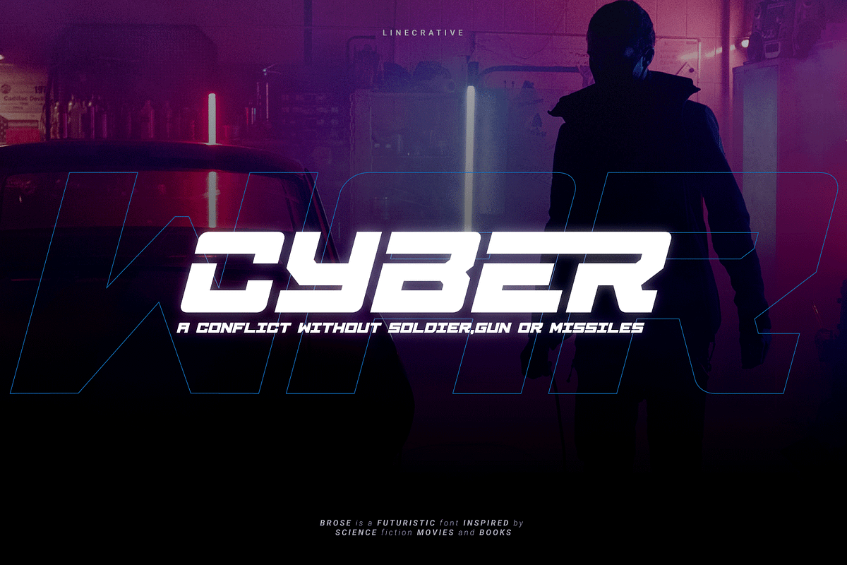 Brose - Futuristic Font, a Sans Serif Font by Linecreative (Photo 2 of 8)