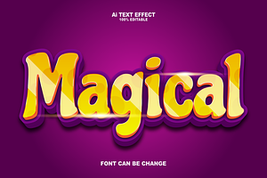 Magical Editabele Text Effects.