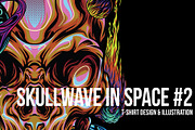 Skullwave Part 2 T-Shirt Design, an Illustration by badsyxn (Thumbnail 1 of 4)