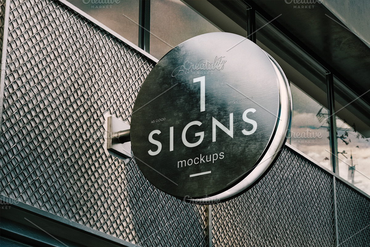3 Signs MockUps, a Product Mockup by As Good As Possible (Photo 2 of 4)