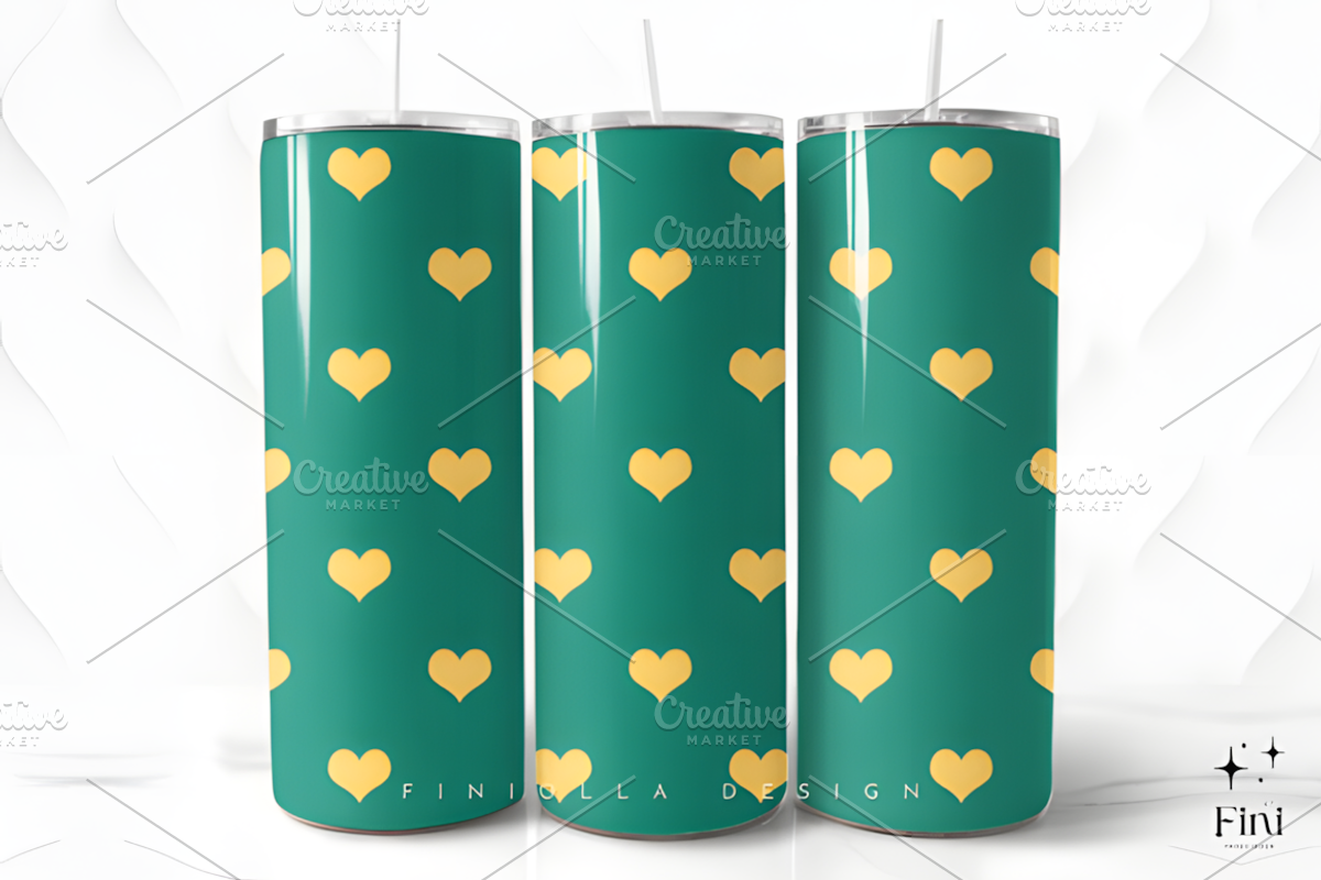 Christmas Heart Seamless Digital, a Pattern Graphic by Coco Bloom (Photo 3 of 4)