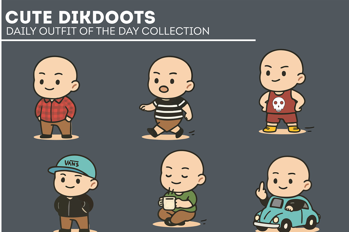 Cute Dikdoots – Chibi Character, a Person Illustration by Dikdoots (Photo 1 of 4)