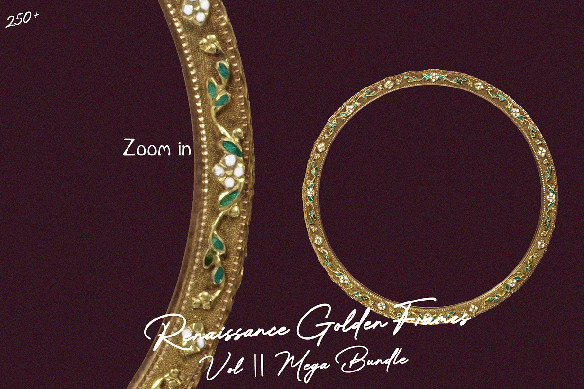 250 Renaissance Golden Frames Vol II, an Object Graphic by Lilithcollageart (Photo 2 of 11)