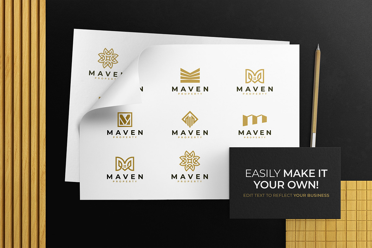 Luxury Real Estate Logo Collection, a Branding & Logo Template by Rukuru Studio (Photo 2 of 6)