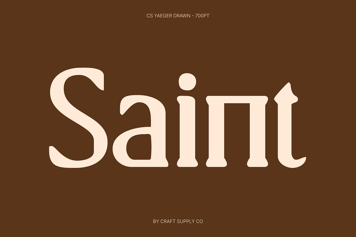 CS Yaeger Drawn, a Serif Font by Craft Supply Co. (Photo 2 of 8)