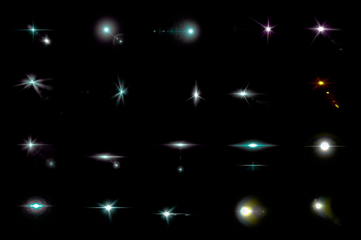 100 Lens Effect Brushes for PS Vol 1, a Brush Add-On by Creative Graphics (Photo 6 of 7)