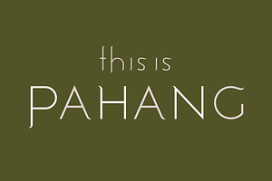 Pahang. Sleek serif/sans font