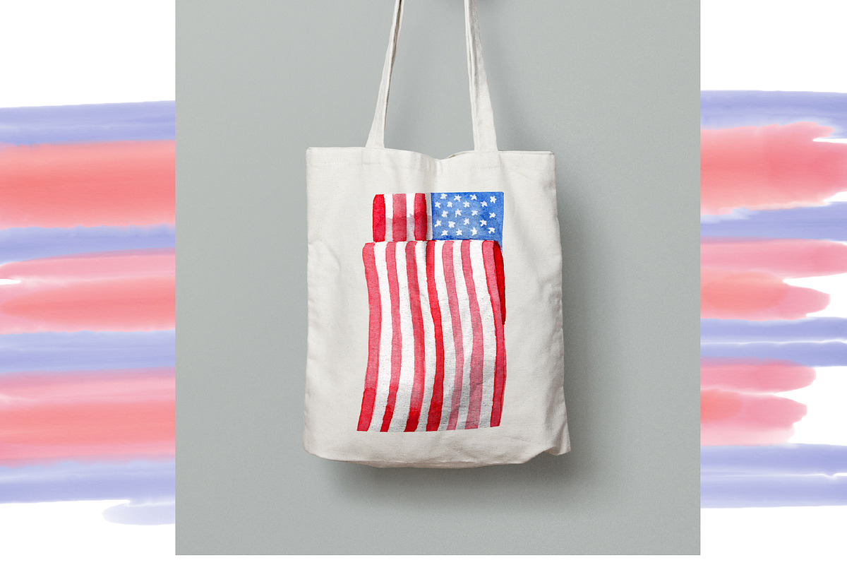 American Flag Watercolor Collection, an Illustration by One and Only Paper (Photo 5 of 7)