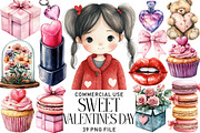 Sweet Valentine Clipart, an Illustration by Daily.Designs (Thumbnail 1 of 8)
