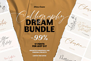 SALE - Handwritten Font Bundle, a Handwritten Font by supfonts (Thumbnail 1 of 17)