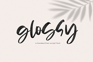 Glossy - A Handwritten Script Font