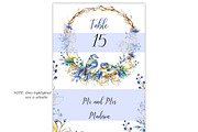 Romantic Peony Forest Wedding Invite, a Stationery Template by DreamsClipArt (Thumbnail 5 of 7)