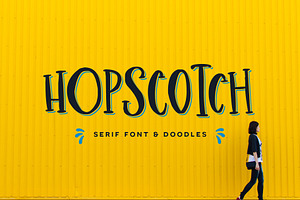 Hopscotch Font Doodles