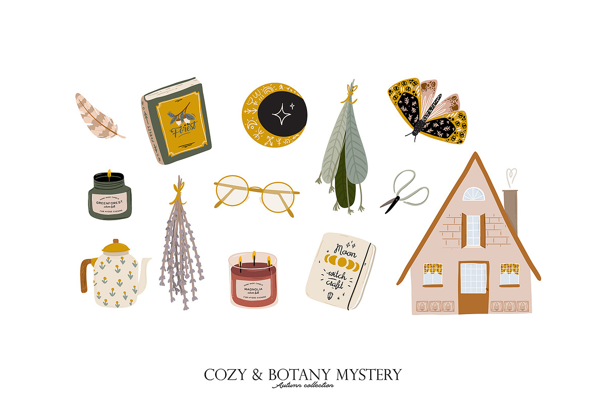 Autumn botany & Halloween mystery, a Seasonal Illustration by Ruslana Lubenets (Photo 5 of 21)