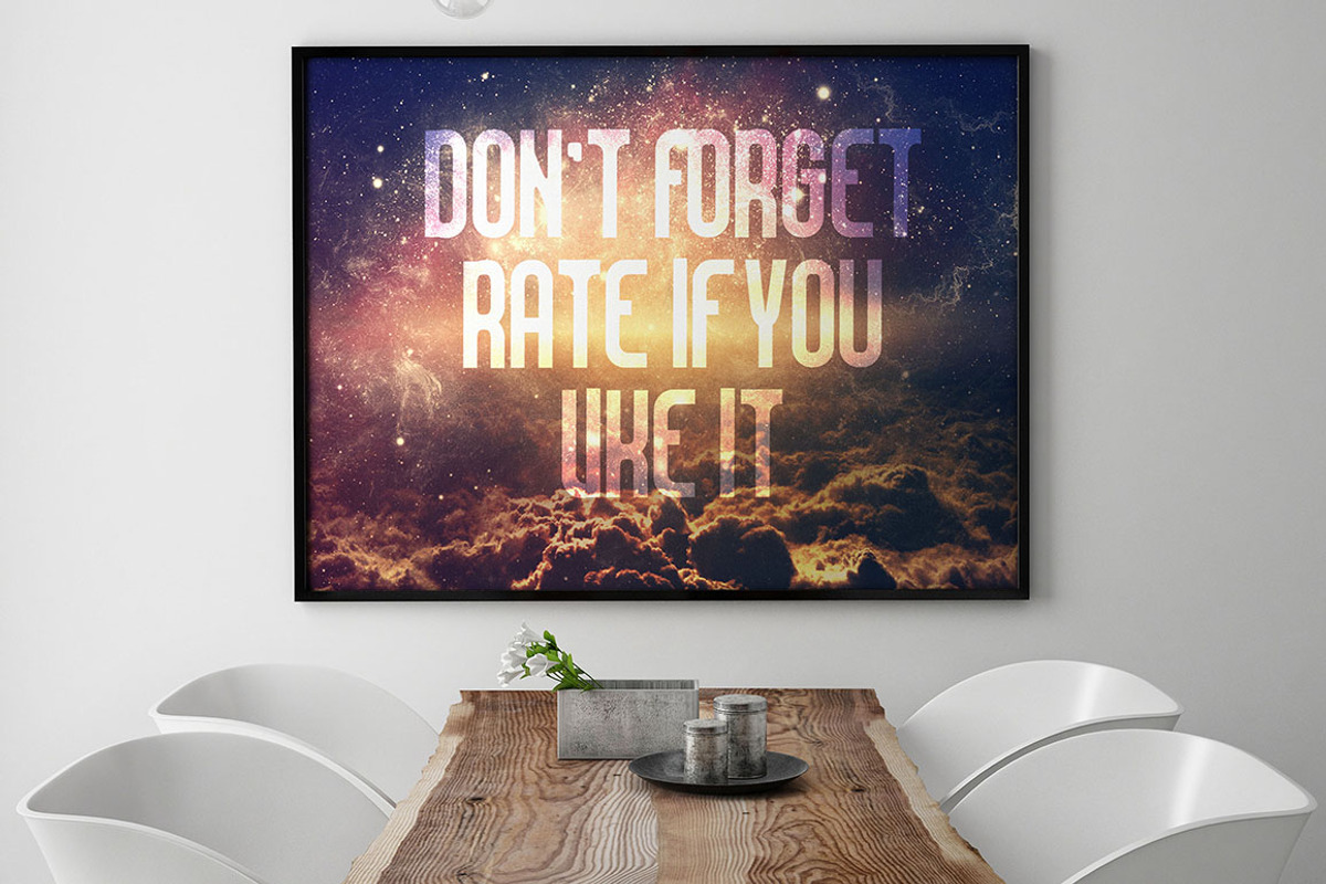 Canvas Poster Mock Up V4, a Print Template by Pixel Place (Photo 6 of 6)