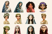 NEW TESTAMENT WOMEN CLIPART PACK, a Person Illustration by Daring Digies (Thumbnail 3 of 10)