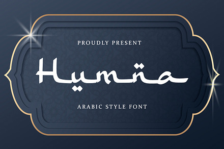 Humna - Arabic Style Font, a Handwritten Font by Alpaprana