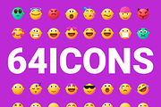Vivid Emojis Icons Pack, an Outline Icon by Amazing Custom Icons (Thumbnail 2 of 7)