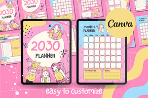 2030 Planner Canva Template Pack