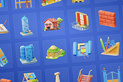 3D Architecture Icons Illustration, an Architecture 3D Model by Flat Icons (Thumbnail 7 of 8)