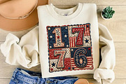 1776 PNG, Patriotic Coquette Png, an Illustration by DreamCafeArt (Thumbnail 4 of 5)
