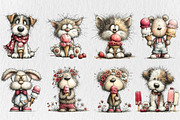 Summer Ice Cream Animals Clipart, a Seasonal Illustration by Rose Art (Thumbnail 2 of 6)