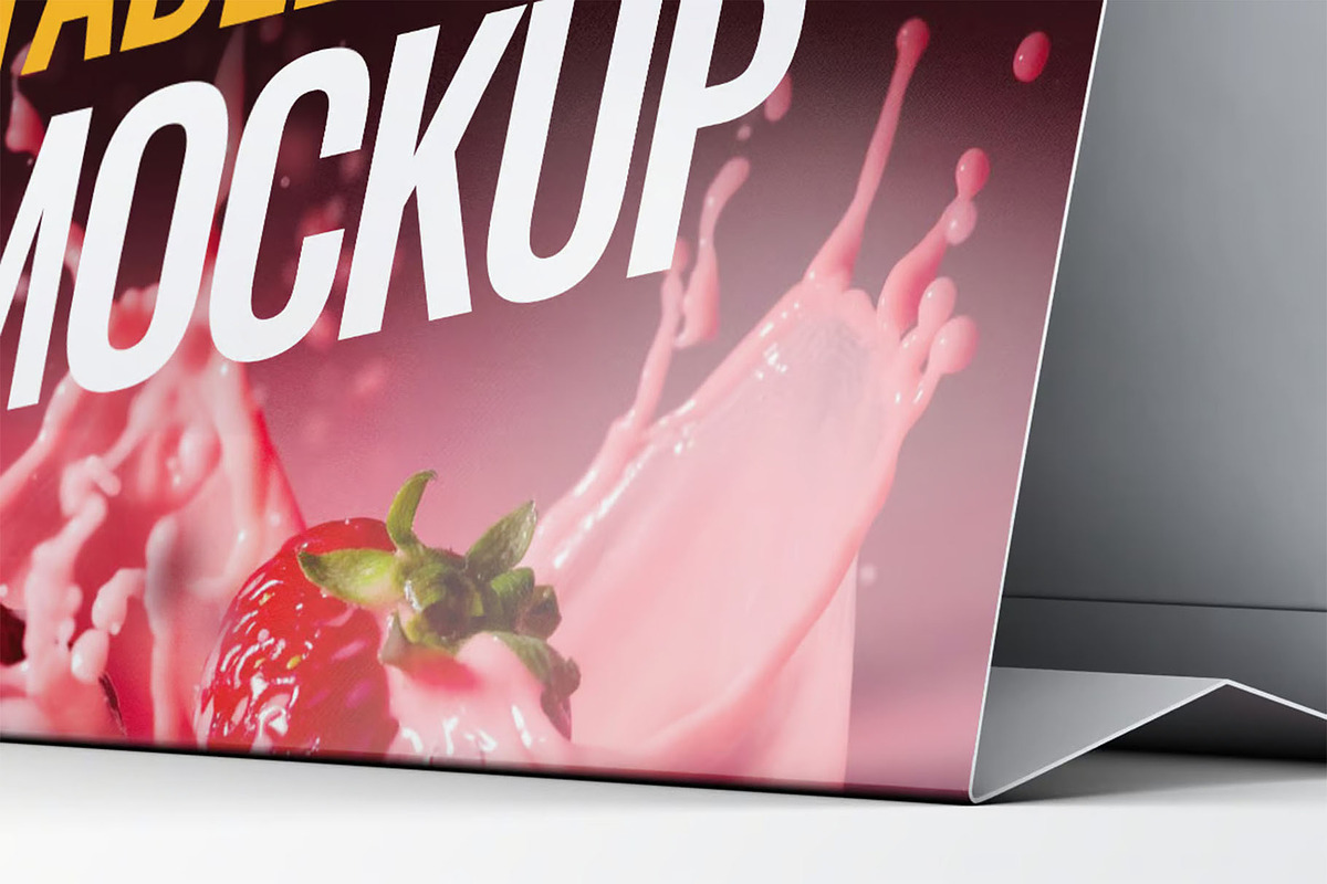 Table Tents Mock-Up, an Advertising Mockup by DesignRushMarket (Photo 6 of 6)